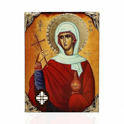 E137-12, Saint Anastasia the Pharmacolytria LITHOGRAPHY Mount Athos
