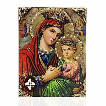 E137-26, Virgin Mary OF THE ANGELS | LITHOGRAPHY | Mount Athos