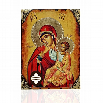 E137-27, Virgin Mary Paramythia | LITHOGRAPHY Mount Athos