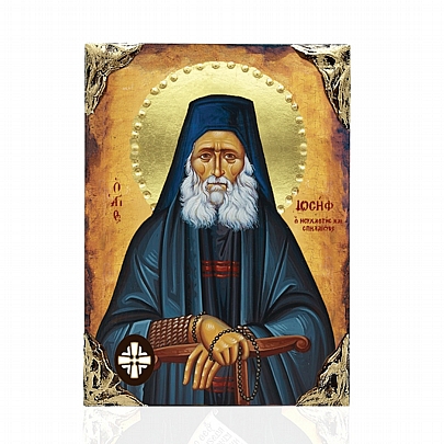 EL478-10, Elder Joseph the Hesychast | LITHOGRAPHY Mount Athos