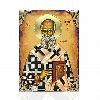 EL478-23, SAINT GRIGORIOS THE THEOLOGIST LITHOGRAPHY Mount Athos