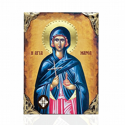 EL478-36, Saint Martha LITHOGRAPHY Mount Athos