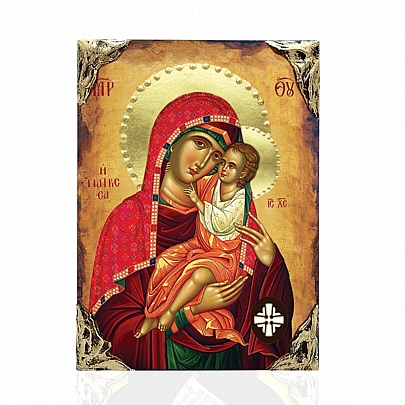 EL478-100, Virgin Mary Giatrissa | LITHOGRAPHY Mount Athos