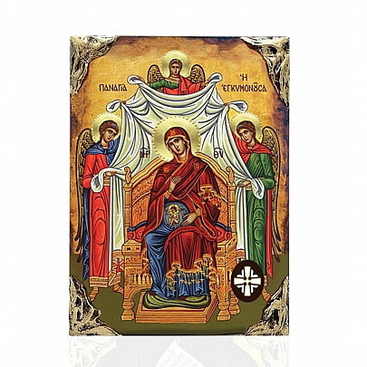 EL478-102, Virgin Mary Pregnant | LITHOGRAPHY Mount Athos