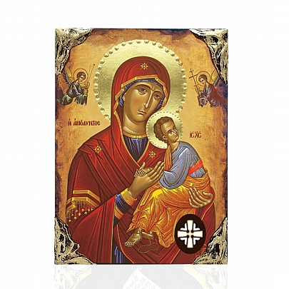 E478-104, Virgin Mary of Passion | LITHOGRAPHY Mount Athos