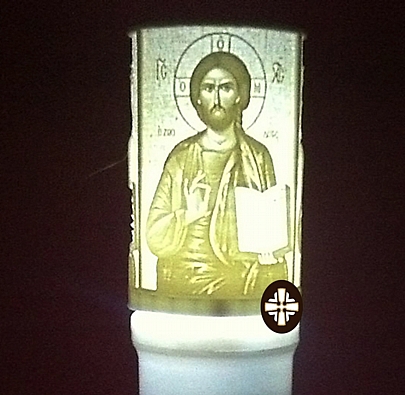 E.2271, ELECTRIC CANDLE WITH THE JESUS ​​CHRIST 90 DAYS