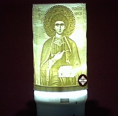 E.2273, ELECTRIC CANDLE WITH SAINT PANTELEIMON 90 DAYS