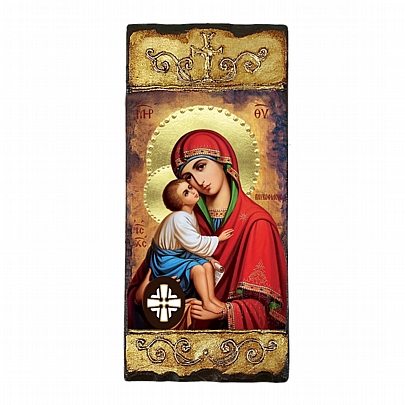 EV247, Virgin Mary Glykofilousa	 LITHOGRAPHY Mount Athos