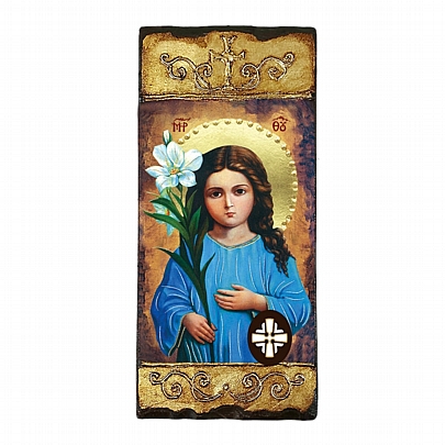 E250, Virgin Mary LITHOGRAPHY Mount Athos