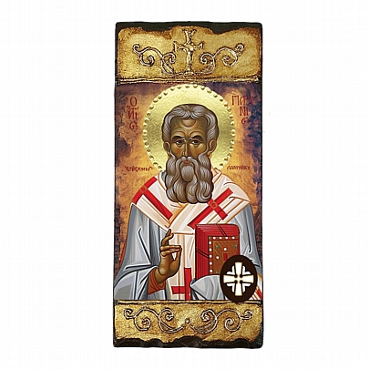 E287, Saint Parthenius LITHOGRAPHY Mount Athos