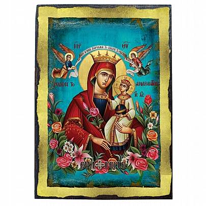 E.2611, Virgin Mary of Roses | LITHOGRAPHY Mount Athos