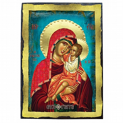 E.2613, Virgin Mary Giatrissa | LITHOGRAPHY Mount Athos