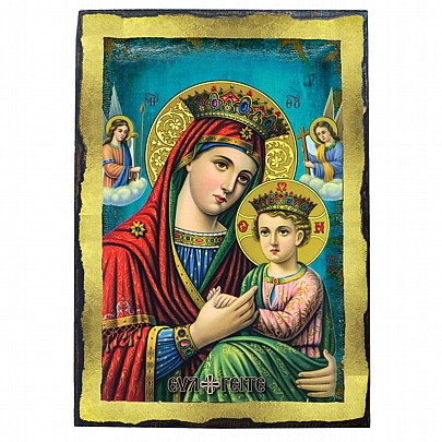 E.2614, Virgin Mary OF THE ANGELS | LITHOGRAPHY | Mount Athos