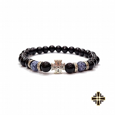 C.2690, Black Bracelet with Cross
