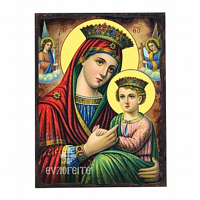 Ε.2700, Virgin Mary OF THE ANGELS | LITHOGRAPHY | Mount Athos