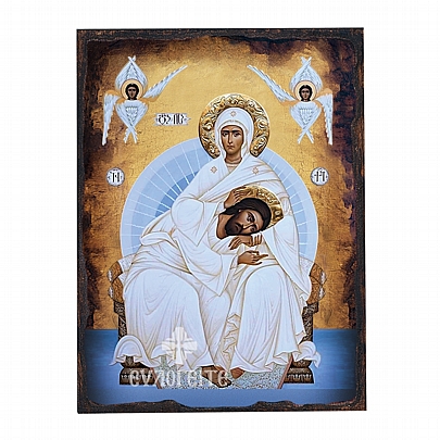 Ε.2707, Virgin Mary LITHOGRAPHY Mount Athos