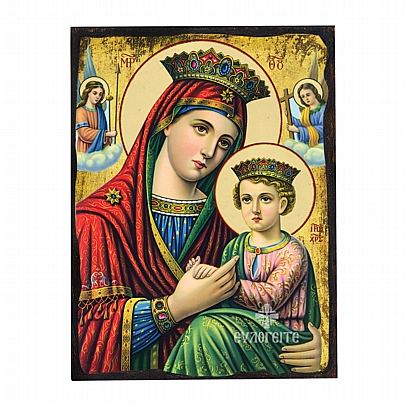 Ε.2717, Virgin Mary OF THE ANGELS silkscreen Mount Athos		