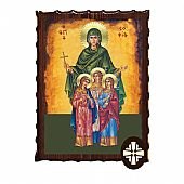 ΕΚ135-64 | Saint Sophia and her Daughters Agape, Pisti, Elpida  Mount Athos	 : 1