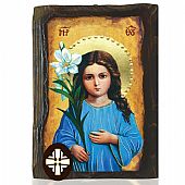 E306-57 | Virgin Mary LITHOGRAPHY Mount Athos : 1