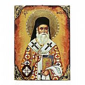 E137-4 | SAINT NECTARIUS LITHOGRAPHY Mount Athos : 1