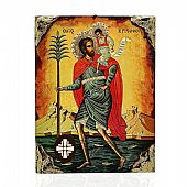 E137-9 | Saint Christoforos | LITHOGRAPHY Mount Athos : 1