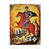 E137-10 | Saint Demetrius | Lithography Mount Athos	
 : 1