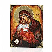 E137-25 | Virgin Mary Glykofilousa | LITHOGRAPHY Mount Athos : 1