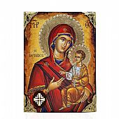 E137-31 | Virgin Mary Portaitissa | LITHOGRAPHY Mount Athos : 1