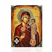 E137-32 | Virgin Mary of Roses | LITHOGRAPHY Mount Athos : 1