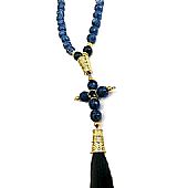 Prayer Rope Blue Agate | 50 beads | Mount Athos : 2