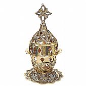 EB9353B | Standing Vigil Lamp in Gold : 1