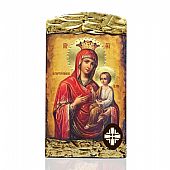 E1527-10 | Virgin Mary Gorgoepikoos | LITHOGRAPHY Mount Athos : 1