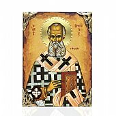 EL478-23 | SAINT GRIGORIOS THE THEOLOGIST LITHOGRAPHY Mount Athos : 1