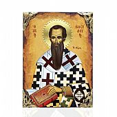 EL478-32 | Saint Basil the Great Lithography Mount Athos	
 : 1