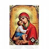 EL478-90 | Virgin Mary Glykofilousa | LITHOGRAPHY Mount Athos : 1