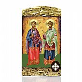 E.122 | THE SAINTS ANARGYRI LITHOGRAPHY Mount Athos : 1