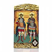 E.123 | THE SAINTS THEODOROS LITHOGRAPHY Mount Athos : 1