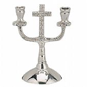 E.2128 | Nickel-Plated Candlestick : 1