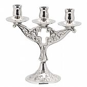 E.2130 | Nickel-Plated Candlestick : 1