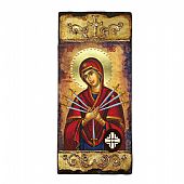 E3450 | Virgin Mary of the Seven Swords| LITHOGRAPHY Mount Athos : 1