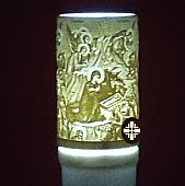 E.2275 | ELECTRIC CANDLE WITH THE NATIVITY OF CHRIST 90 DAYS : 1