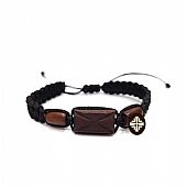 E.2291 | Black Bracelet with Wooden Cross
 : 1