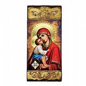 EV247 | Virgin Mary Glykofilousa	 LITHOGRAPHY Mount Athos : 1