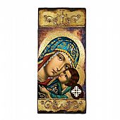 EV249 | Virgin Mary Glykofilousa LITHOGRAPHY Mount Athos : 1