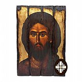 E249-7 | Jesus Christ | Serigraph on Naturally Aged Wood | Mount Athos : 1