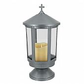 E.2529 | CEMETERY LAMP PLASTIC SILVER : 1