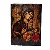 E.2547 | THE VIRGIN BABY & SAINT JOHN THE FORERUNNER | SILK PRINTS Mount Athos : 1