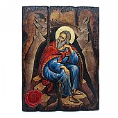 E.2551 | THE PROPHET ELIJAH SILK PRINTS Mount Athos : 1