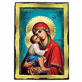 E.2607 | Virgin Mary Glykofilousa LITHOGRAPHY Mount Athos : 1