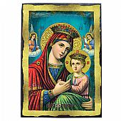 E.2614 | Virgin Mary OF THE ANGELS | LITHOGRAPHY | Mount Athos : 1